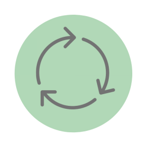 Illustration of a recycling symbol. Illustration of a recycling symbol.