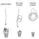 Pictographic of Linear Economy (represented by a straight line), Recycling Economy (represented by a line with two circles) and Circular economy (represented by a circular line)