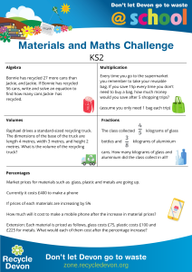 Image of KS2 Maths worksheet