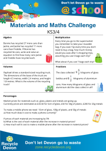 Image of KS3/4 maths worksheet