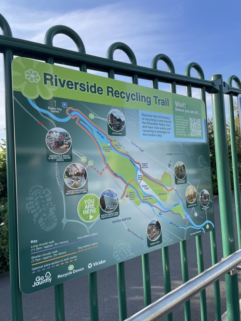 Riverside Recycling Trail Map of Riverside Recycling Trail