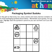 An image of packaging symbol Sudoku activity