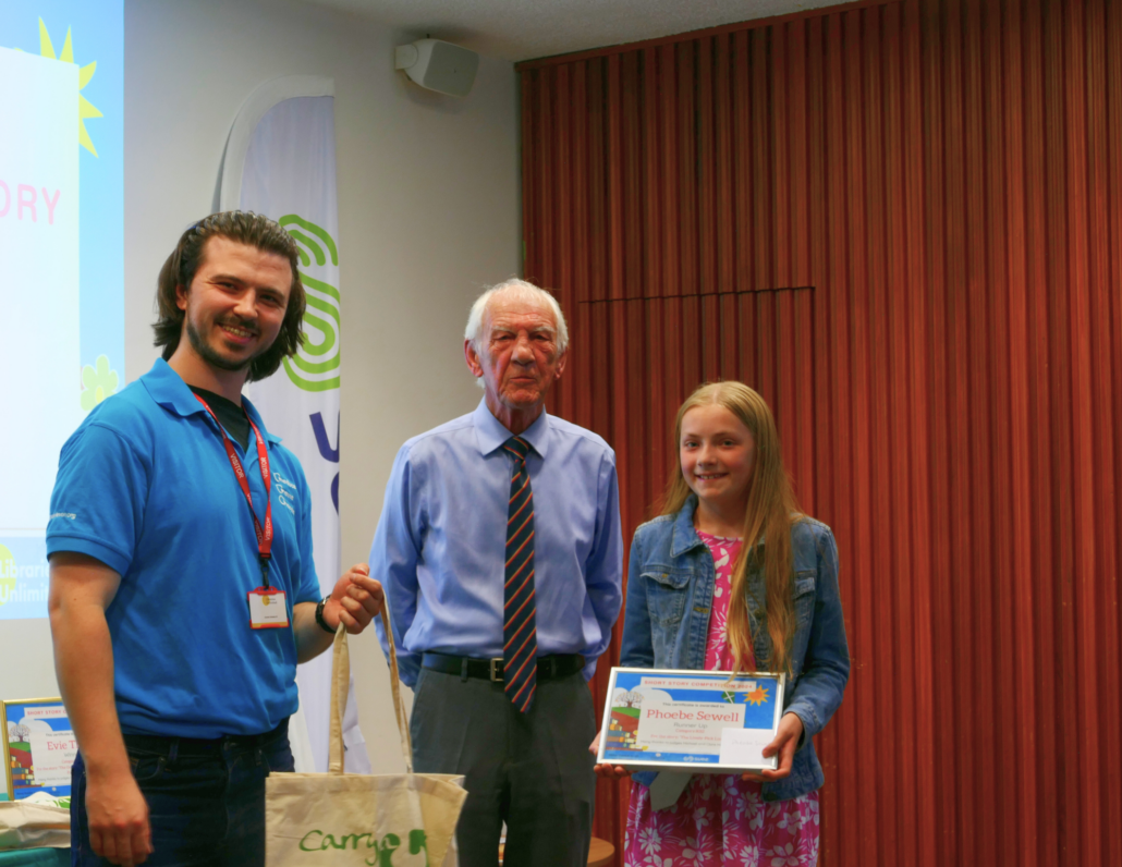 Story award ceremony Story award ceremony with prizes being given out