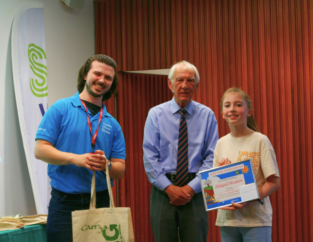 Story award ceremony Story award ceremony with prizes being given out