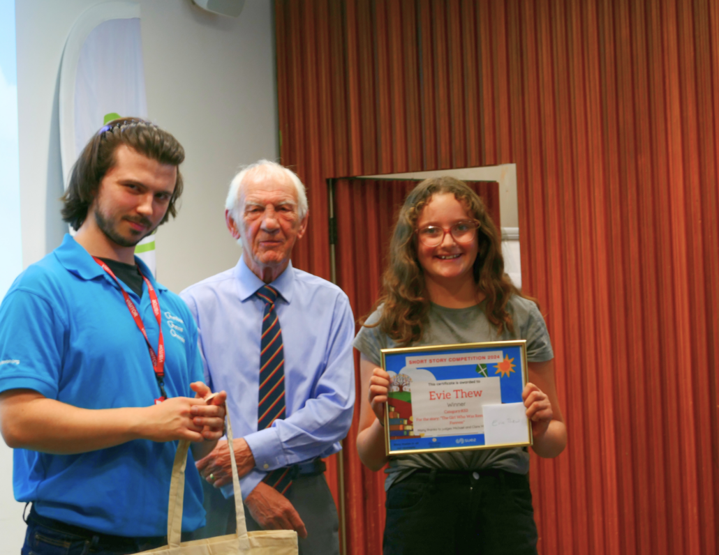 Story award ceremony Story award ceremony with prizes being given out