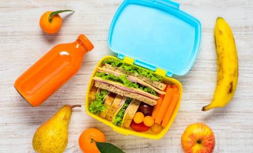 Zero Waste Lunch Reusable lunchbox with drinks bottle and fruit