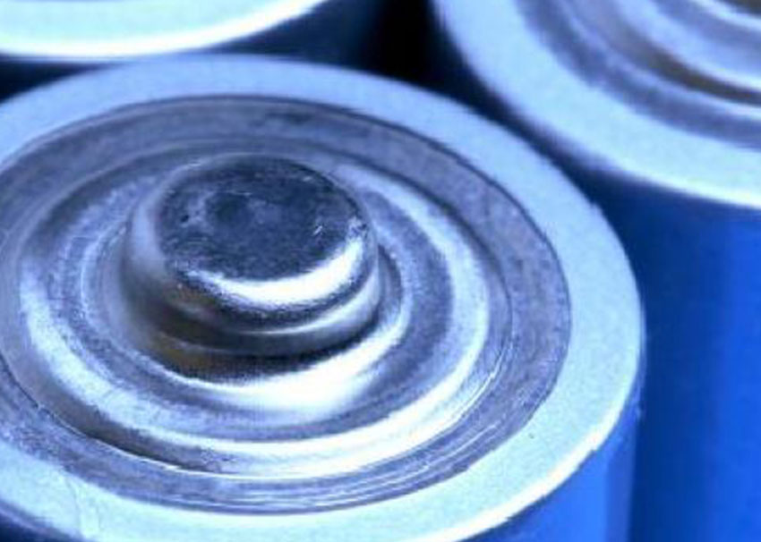Batteries Top of a battery