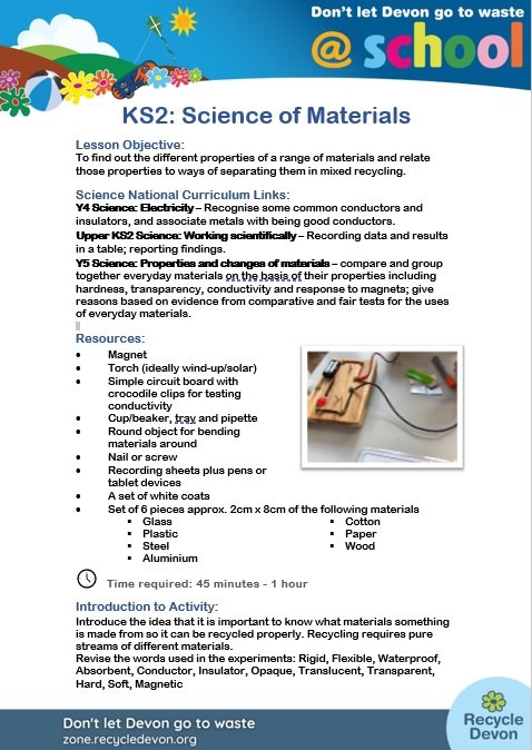 Science of Materials Activity (Pinbrook) Cover