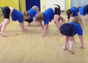 minibeasts-workshop Screenshot of children crawling on floor as part of the Minibeasts Workshop
