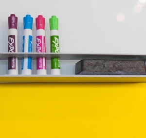 Lesson Starters & 5 Minute Activities Close up of whiteboard with coloured whiteboard pens and board rubber